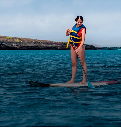 deporte Paddle Board Alya crucero a Galápagos