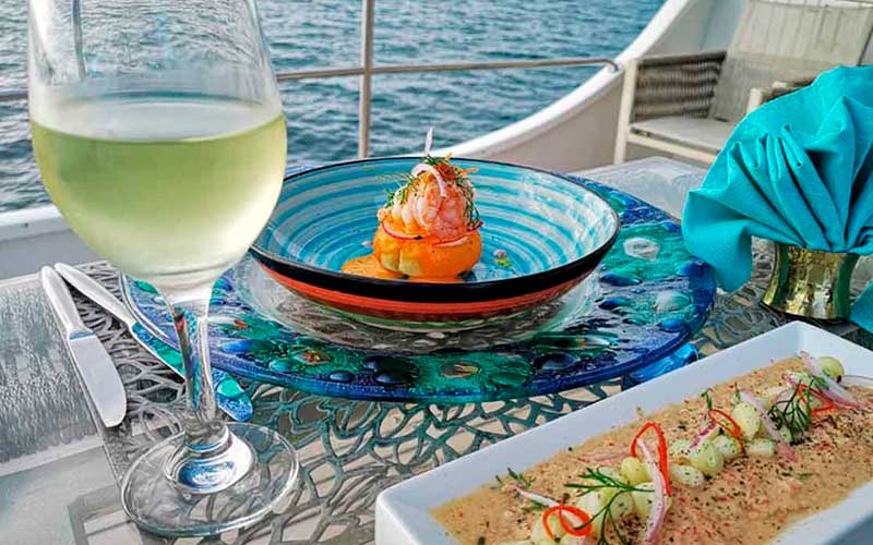 alya restaurant ceviche and mar cruise to Galapagos