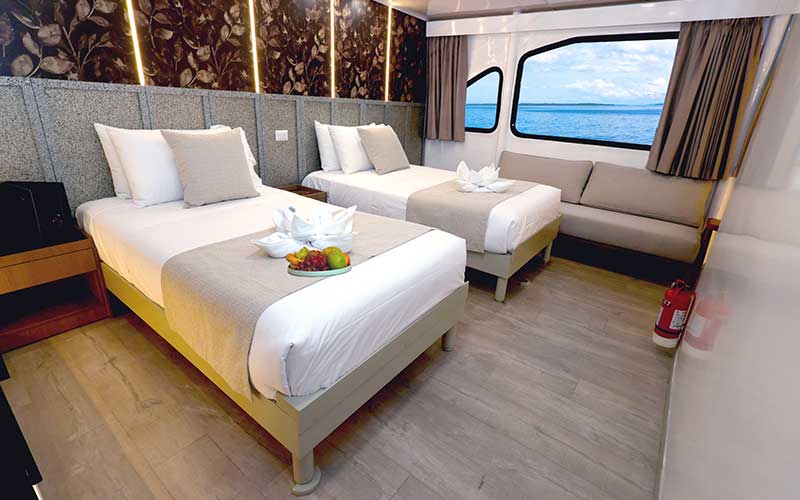 ecogalaxy twin cabin cruise to Galapagos