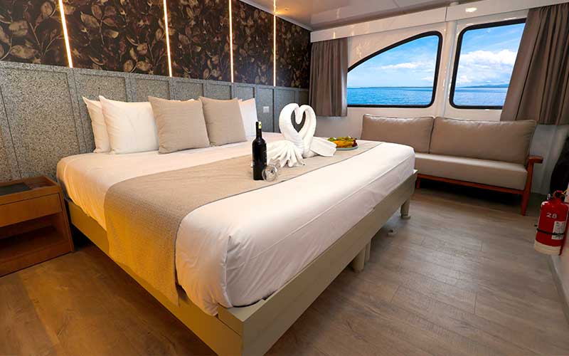 ecogalaxy sundeck view the ocean cruise to Galapagos