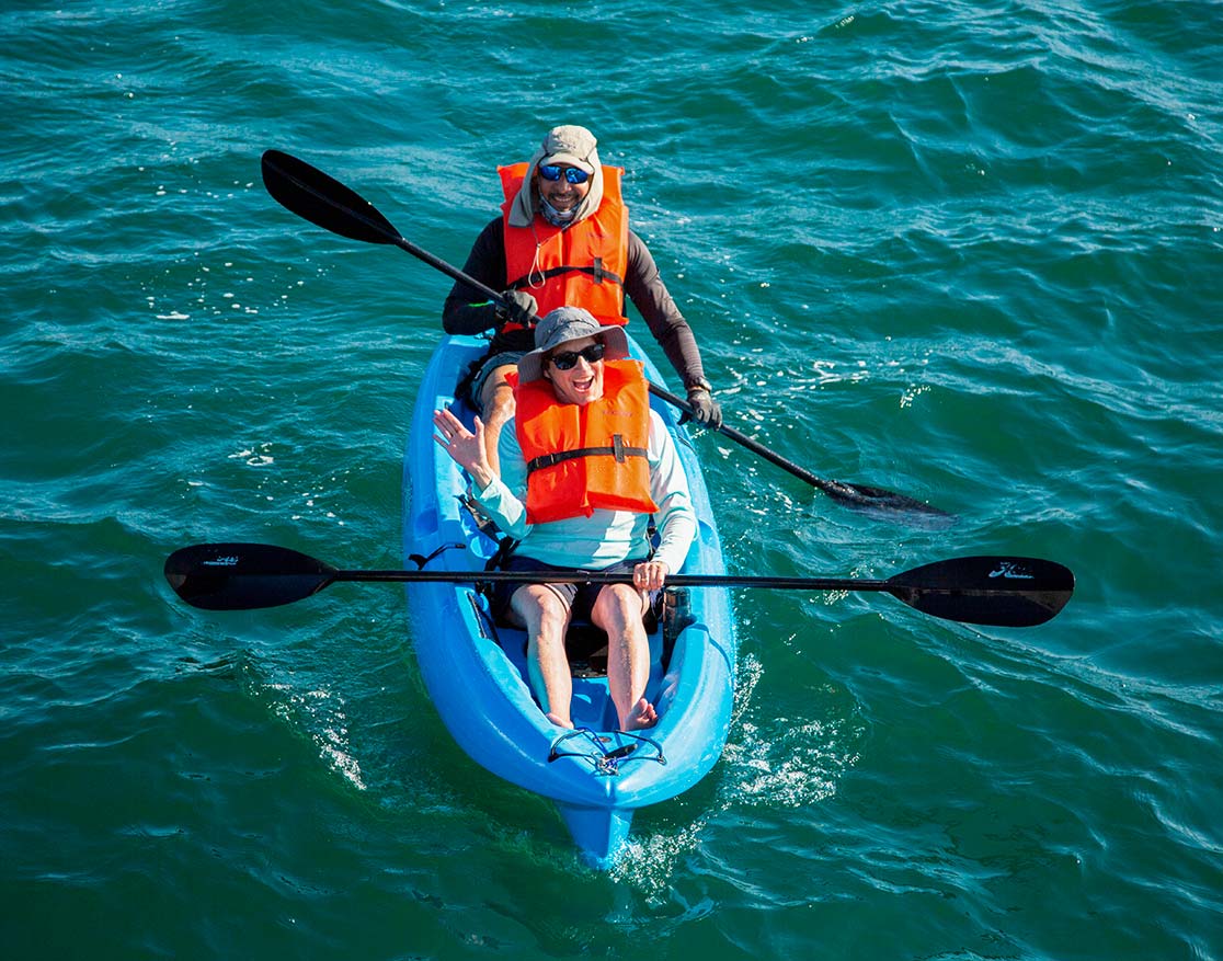 experience sport kayak galaxy cruise to Galapagos