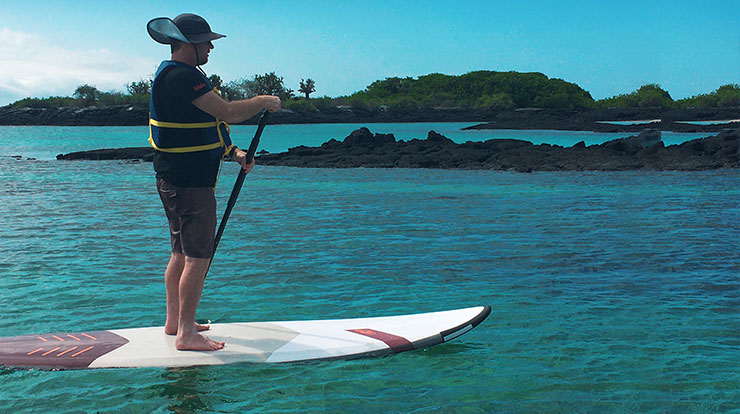 paddle on Galapagos Islands