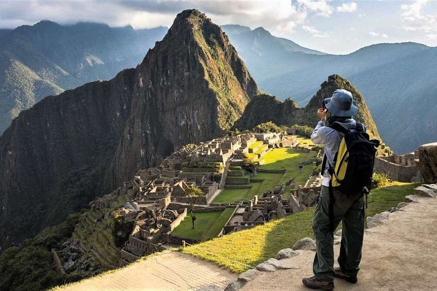 Man in Machu Picchu