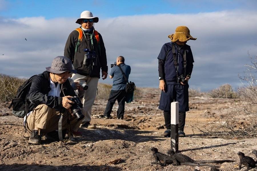 viajeros en galápagos