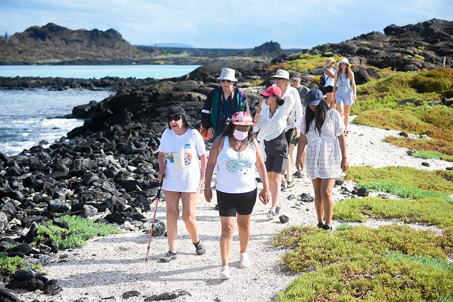 Travelers enjoy Galapagos